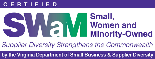 Certified Small, Women, and Minority-Owned business by the Virginia Department of Small Business and Supplier Diversity